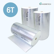 하이홈테크 열반사단열재 6T 단면 접착 10m, 단품