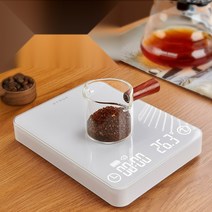 바리스타 전자저울 고정밀 원두 디지털 저울 전문가용, 1, 원컬러, 3kg 계량 + 타이밍