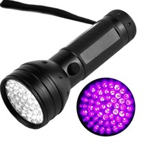 특수 형광물질 감식 UV랜턴 51구LED UV 자외선 후레쉬, 단품