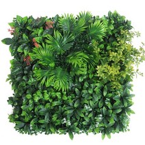 벽면녹화 플랜트월 수직정원 벽걸이화분 50x50cm 인공 식물 벽 잔디 인공 꽃 식물 diy 웨딩 장식 벽 아열대 식물 정원 홈 장식, y