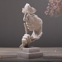 간단한 현대 창조적 키네틱아트 공예품 장식품 예술 장식, 침묵은 황금 사암 튜바