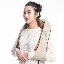어깨온열찜질기 목어깨 전기찜질 깊은 열 안마 적외선 마사지기 u자형 전기 지압 목 뒤 어깨 몸 자동차/, 03 Beige 3 button_03 AU plug
