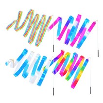 니스포 리듬체조 리본 멀티컬러 리본길이 5M, BPW (블루-핑크-화이트)