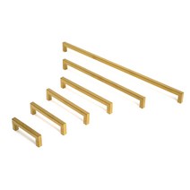 스텐 2구 가구손잡이 사각ㄷ자 HGD 헤어라인골드 96 128 160 192 320 480 mm, 320mm, 1개
