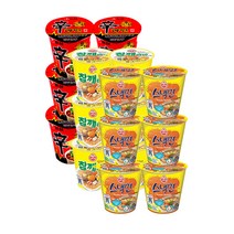 컵)농심신라면소 6개 + 오뚜기스낵면미니컵62g 6개 + 오뚜기참깨라면용기65g 6개, 1세트, 18개입