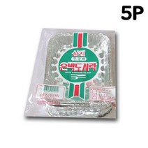 IS 삼진 무공해 은박도시락 5P 5개입, 1개