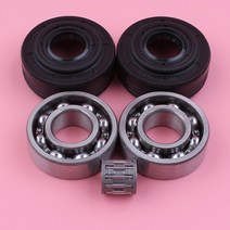 크랭크 샤프트 베어링 및 오일 씰 세트 키트 Husqvarna 340 345 350 Jonsered 2145 전기 톱 예비 교체 도구 부품, 한개옵션0
