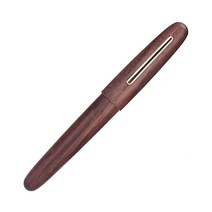 만년필 입문용 Jinhao 9056 천연 나무 수제 MF 펜촉 골드 클립 잉크 펜 학교 사무실 선물 필기 학용품, 없음, 3.walnut - M