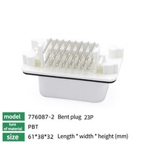 포고핀 ECU 컨트롤러 8 14 23 35 핀 포지션 PCB 마운트 헤더 플랜지 씰이 있는 직각 수 커넥터 5/20-1 776087-1 776266 PCS, 08 Elbow 776087-2-23P, 20PCS