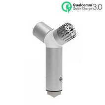 QCC-IQC30 실버 차량용 공기청정기 휴대폰 USB 충전기