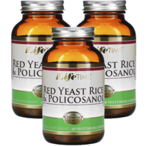 2+1 라이프 타임 홍국 붉은 쌀 1200mg 폴리코사놀 25 베지 캡슐 60정