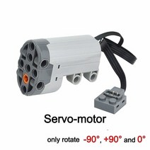 레고 호환 기술 M L XL 서보 타린 모터 부품 빌딩 블록 전원 기능 PF 모델 세트 액세서리 MOC 호환 벽돌, 09 Servo-motor