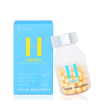 [한미양행] 히알루론산 먹는 엘라스틴 콜라겐 피부 영양제 500mg 60캡슐, 상품 선택:02. 히알루론산 2박스/2개월분, 상세 설명 참조