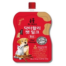 닥터할리 펫 밀크 홍삼 저지방 반려견 강아지 우유 10개 강아지간식/강아지우유