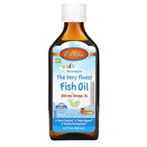 칼슨 키즈 노르웨이 피쉬 오일 800mg 6.7fl oz (200ml) 오메가3 EPA DHA 비타민E