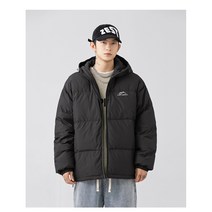 코라디오 남녀공용 겨울 야상 다운 패딩 프린트 후드 점퍼 코트 ZGFC-108