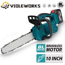 5000w 10 인치 브러시리스 전기 톱 무선 전기 톱 012pc 리튬 이온 배터리 makita 18v 배터리 목공 전동 공구