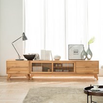 헤이미쉬홈 안나 북유럽 원목 TV 거실장 세트 2400, 단품