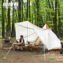 몽골텐트 감성 캠핑 인디언 야외 산사 텐트 피라미드 호우방지 더 두껍게 수사망