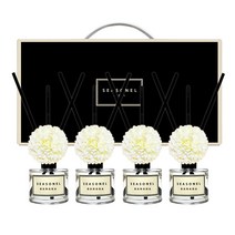 시즈넬 사계절 선물세트 디퓨저 50ml x 4p 메리골드 화이트꽃, 바나나향