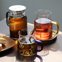 리지 컬러 내열유리저그 3size (뚜껑 개별구매), 1000ml(뚜껑포함)