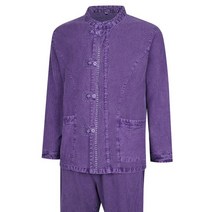 남성 간절기 프리미엄 생활한복 상하의 세트 SS-HBA-M5-퍼플