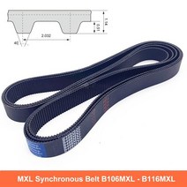 타이밍 벨트 풀리 타임 1Pcs MXL 타이밍 벨트 폭 6 10mm 폐쇄 루프 동기식 벨트 B106 B107 B108 B109 B110, 6mm_B115 - 233.68mm_1 개
