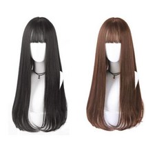 통가발 롱C컬 롱가발 웨이브 C컬 긴머리 자연스러운, 애쉬그레이