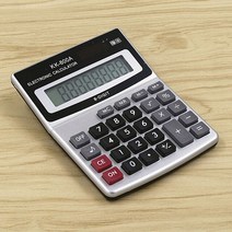 제조 업체 계산기 KK-800A 금속 데스크탑 대형 글꼴 와이드 8 비즈니스 컴퓨터 사무 호환, 01 Silver black