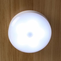 동작감지 접착식 LED 센서등(백색), 상세페이지 참조