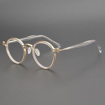 OTGT 유럽 클래식 수제 동글이 은색 투 뿔테 안경 테 대두 코수술 연예인 유아인 쌈디 로꼬 하하 송은이 딘