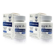 옵티 MSM100% 엠에스엠 미국 FDA GRAS 등재 식물성 식이유황 관절 연골 영양제 무릎 손가락 손목 조인트 노약자 부모님 갱년기 여성 할머니 할아버지 운동선수 식약처 인증, 2병, 120정