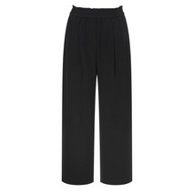22SS [Flexible Pants] 블랙 경량 와이드핏 이지 팬츠 HWPA2B933BK