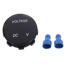 12V-24V DC Voltmeter Car Monitor Motorcycle LED Red Waterproof, 01 파란