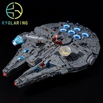 스타워즈 밀레니엄 팔콘 75192 레고 호환 LED 발광 조명 램프 세트 DIY 디스플레이, A