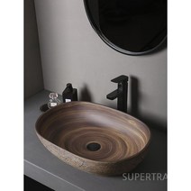 빈티지세면대 엔틱세면대 세면기 미니 간이 탑볼, 30cm원형단일분지