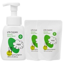 유어클린 핸드워시 청귤향 본품 250ml+리필 400ml 손세정제