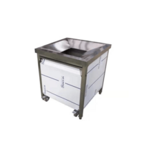 급식실 퇴식구 잔반처리대 업소용 음식물 짬처리 싱크대 수거대, G 70x70x80