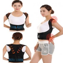 굽은어깨 일자허리목교정기 라운드숄더교정 말린어깨 굽은등 척추측만증교정기 어깨펴주는밴드, 자세교정밴드(L)