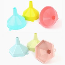 간편 식품용 깔때기 보충제 갈대기 과실주 페트병 깔대 funnel 구멍큰 깔대기 수제청 입구 넓은 곡식 소분용 와이드 주입 음식 소분 위생 플라스틱 음료 옮기기, 육각