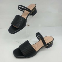 여성 발편한 쿠션 2Way 뮬 슬리퍼 샌들 4cm