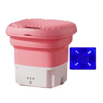 미니짤순이 2.8l 용량 미니 세탁기 가정용 청소 도구 용품 손 세척 버킷 건조기, Pink US Plug