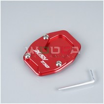 오토바이발판 보조 스탠드 거치대 풋오토바이 풋 사이드 스탠드 패드 혼다 플레이트 킥 확대기 지원 확장, 02 RED-XADV 750