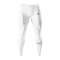 FILTERED 스키니 세트 스포츠 속건복 긴팔 베이스 헬스 달리기 압축바지 유술 방마복, 흰색 긴 바지, S