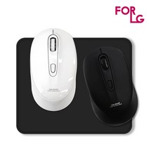 [FOR LG]무소음 무선 마우스   마우스 패드, 화이트