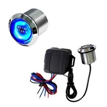 자동차 원격 시동 제어 경보기 휴대용 푸시 스타트 버튼 전문 키리스 ABS 1 자동차 점화 시스템 액세서리, 02 파란