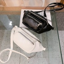 크로스 지퍼백 데일리 출퇴근 가벼운 힙색 웨이스트백 힙팩 레더