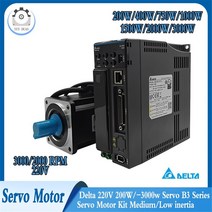 델타 AC 서보 키트 220V 750W/1KW/1.5KW B3 시리즈 모터 60/80/130mm 플랜지 24bit B2Series CANopen RS-48, 10 1000W Kit-L(Driver)