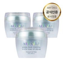 디 아트셀 오로라 진주 에센셜 화이트 물광 광채 밀착 톤업 수분크림 50ml, 3개