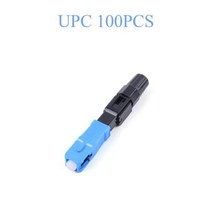 광접속기 10200Pcs 임베디드 광섬유 고속 커넥터 UPCAPC SC 플러그 단일 모드 어댑터 빠른 필드 어셈블리 55mm217in, CN+UPC 100PCS